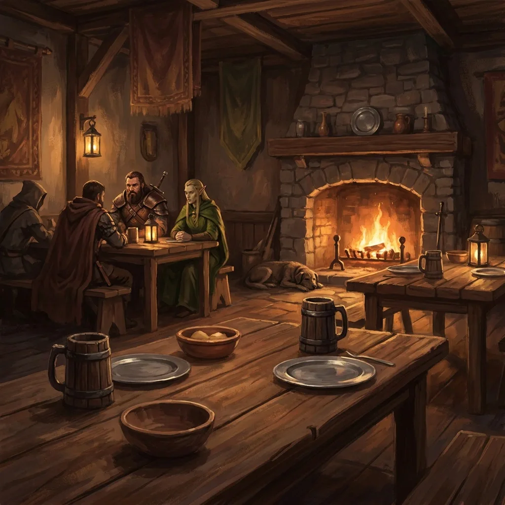 D&D tavern scene